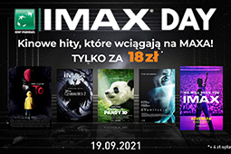 Gotowi na prawdziwe święto kina? Imax Day już 19 września w Cinema City!
