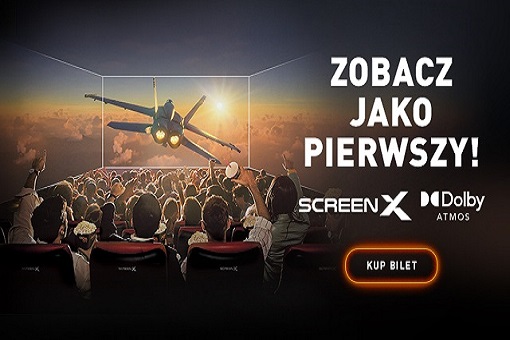 Kup bilet do sali ScreenX w Cinema City Korona i odkryj kino 270° jako pierwszy!