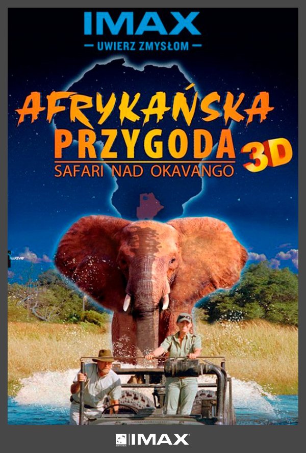Afrykanska Przygoda 3D poster