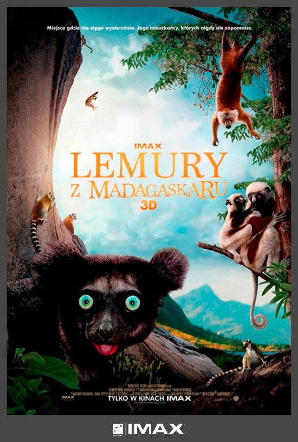 Lemury z Madagaskaru 3D poster