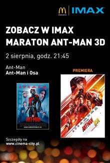 Maraton Ant-Man 3D IMAX poster