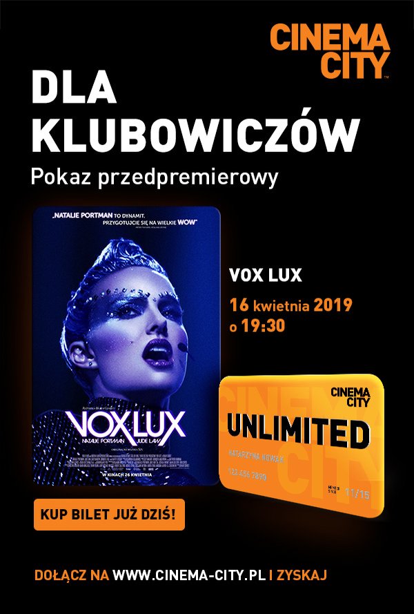 Unlimited - Vox Lux poster