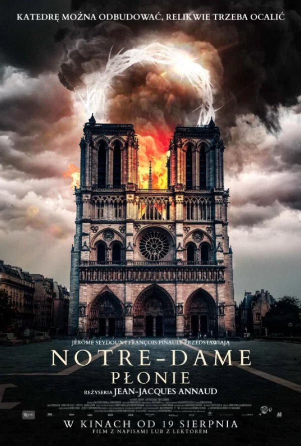 Notre-Dame płonie poster