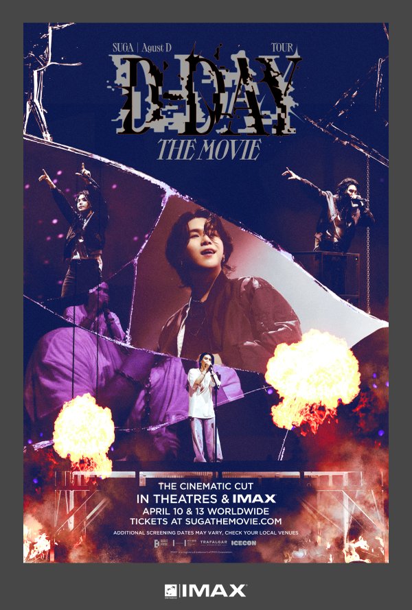 SUGA Agust D TOUR D-DAY THE MOVIE poster